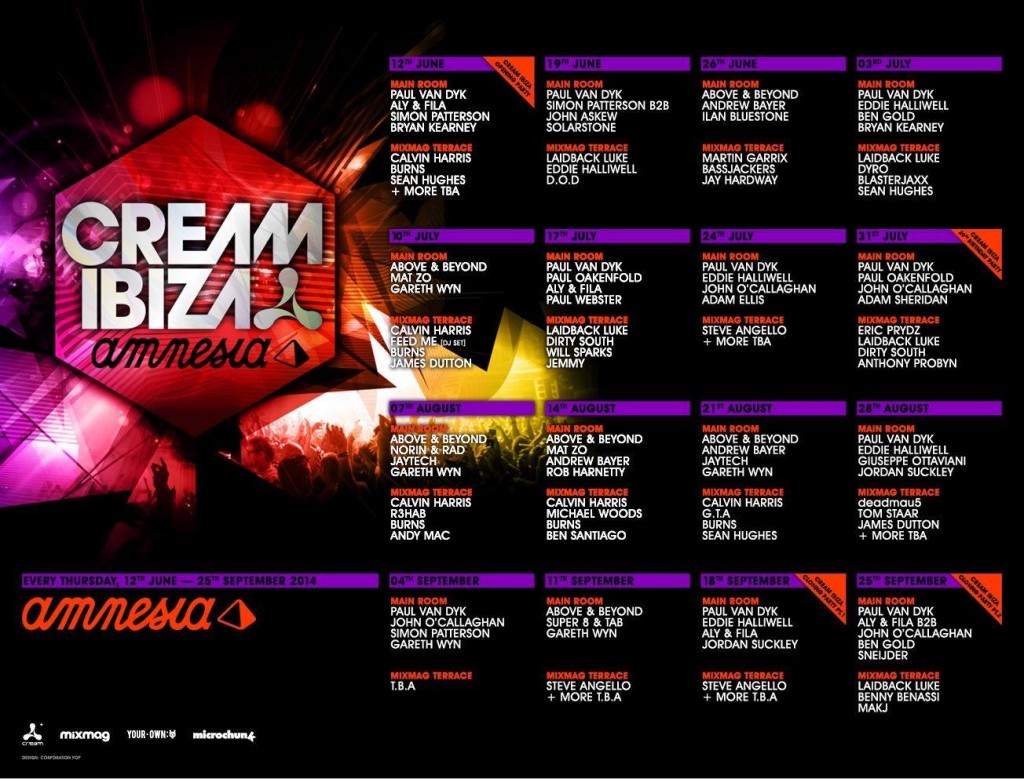 Cream Ibiza 2014